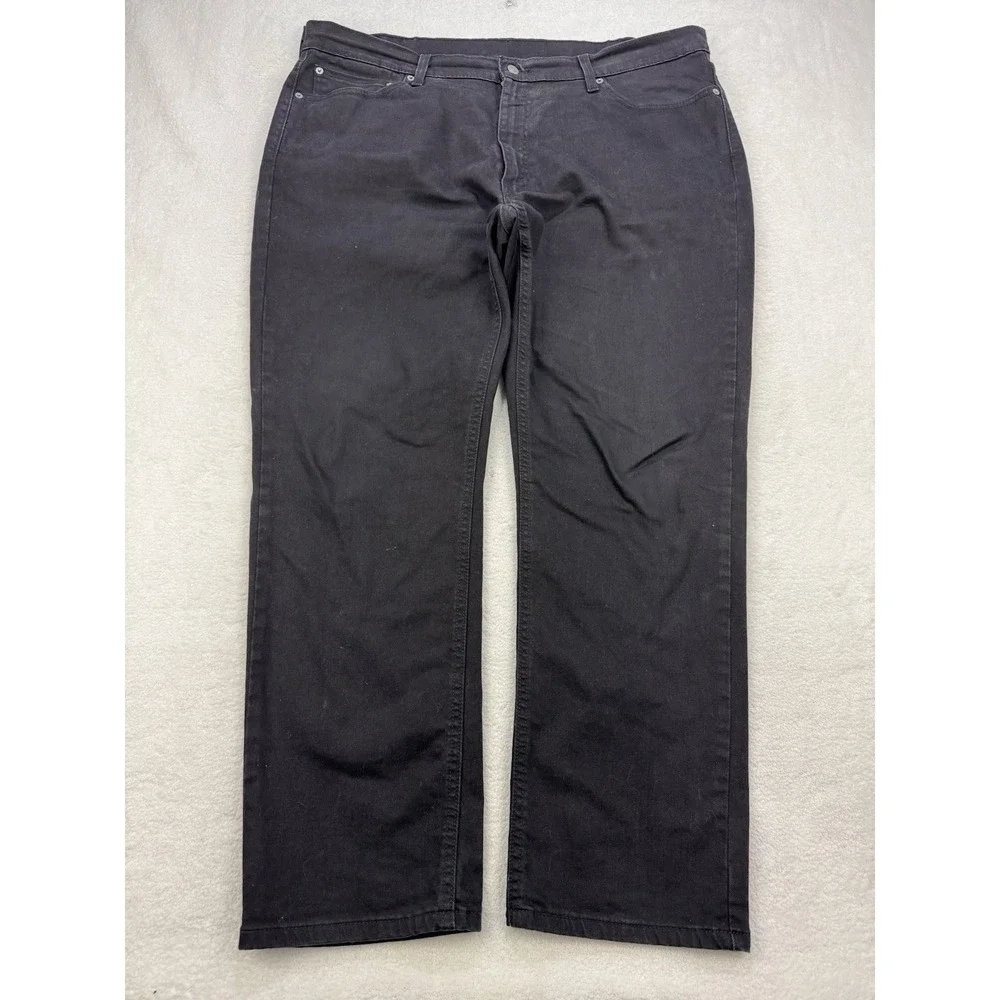 Levis 541 Jeans Men 40x32 Black Athletic Stretch Denim Straight